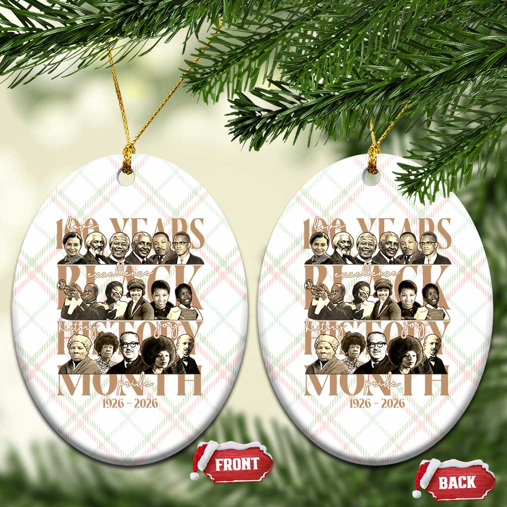 100 Years Of Black History Month Ceramic Ornament African American Historical Figures