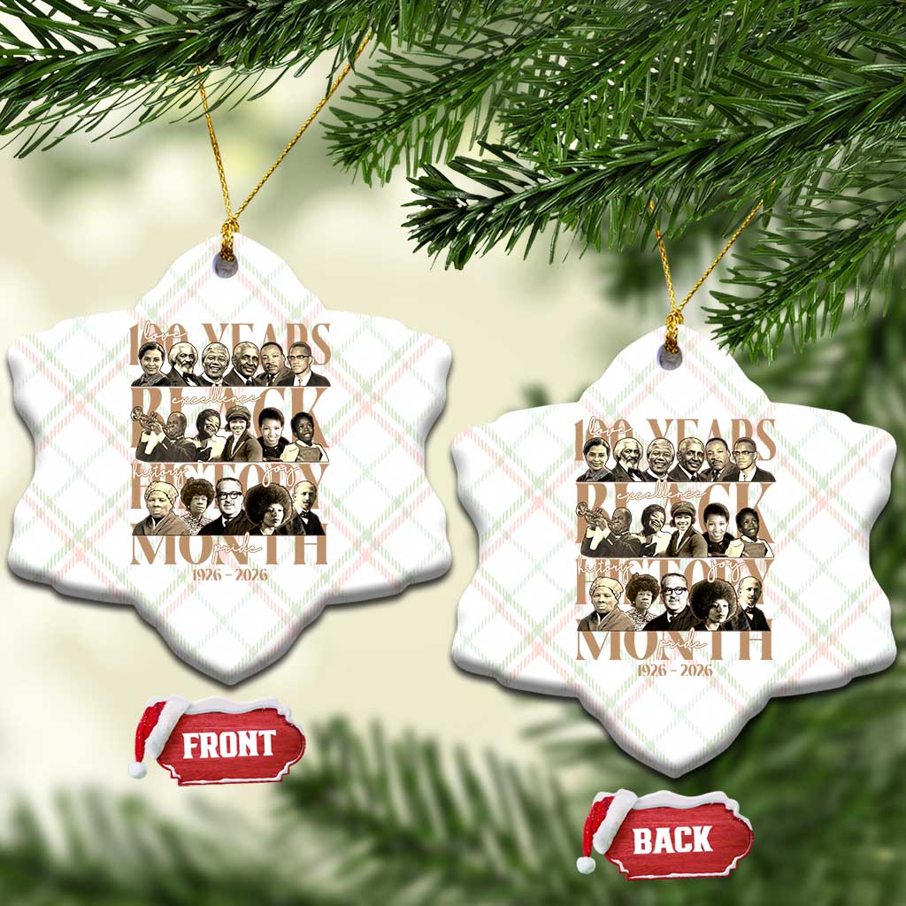 100 Years Of Black History Month Ceramic Ornament African American Historical Figures