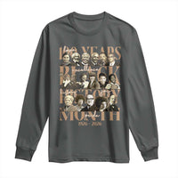 100 Years Of Black History Month Long Sleeve Shirt African American Historical Figures
