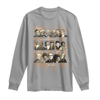 100 Years Of Black History Month Long Sleeve Shirt African American Historical Figures