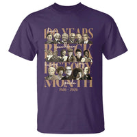 100 Years Of Black History Month T Shirt African American Historical Figures