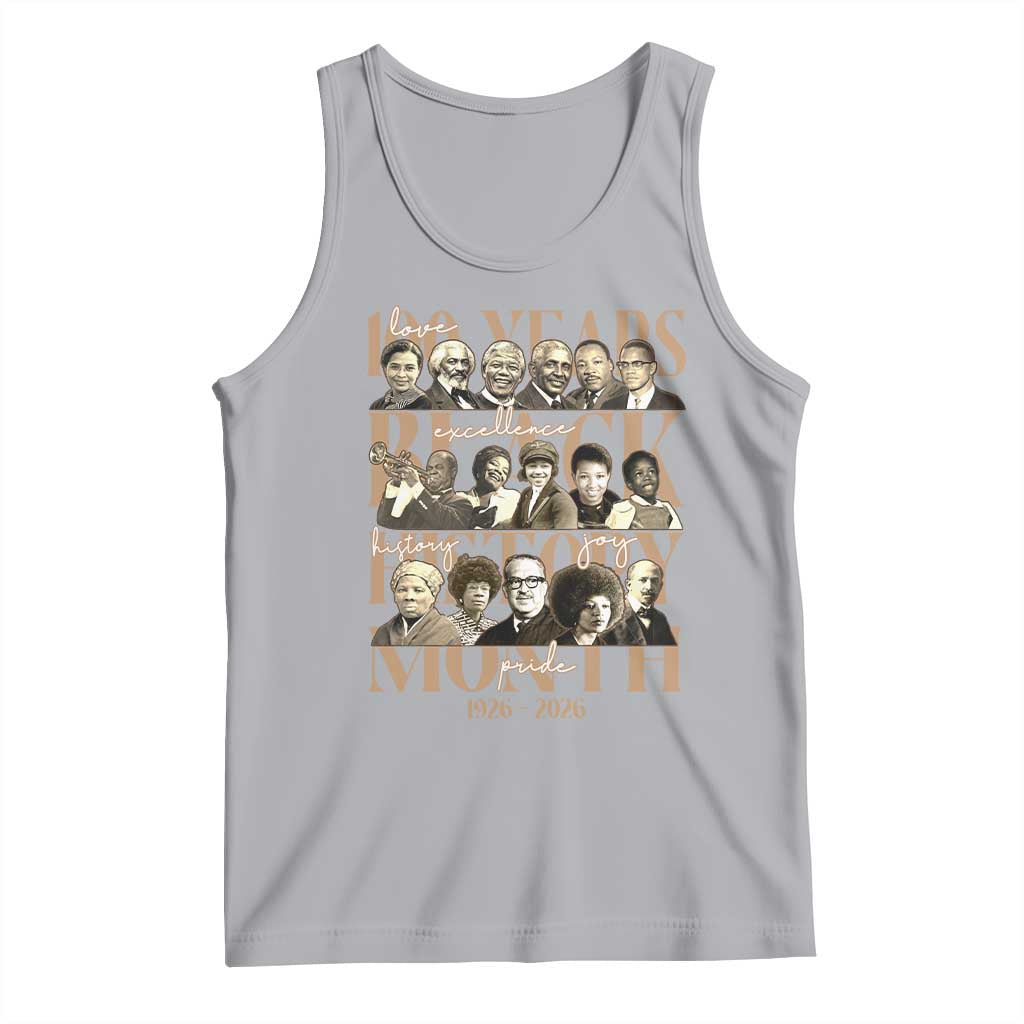 100 Years Of Black History Month Tank Top African American Historical Figures