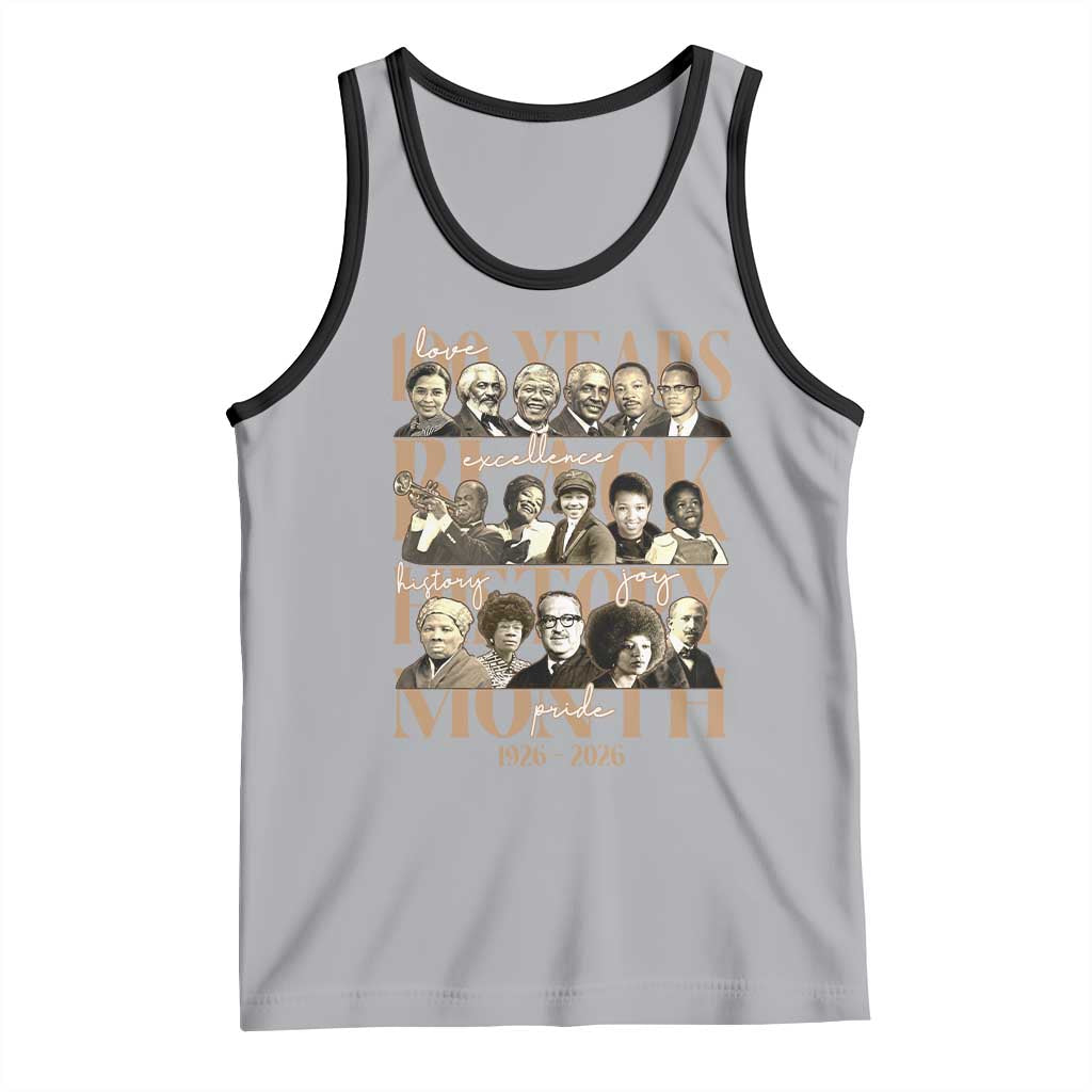 100 Years Of Black History Month Tank Top African American Historical Figures