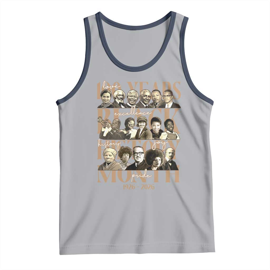100 Years Of Black History Month Tank Top African American Historical Figures