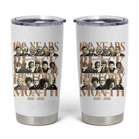 100 Years Of Black History Month Tumbler Cup African American Historical Figures