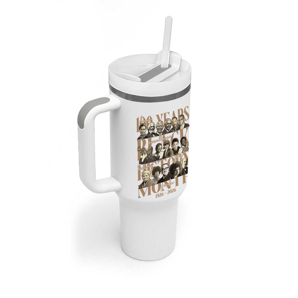 100 Years Of Black History Month Tumbler With Handle African American Historical Figures