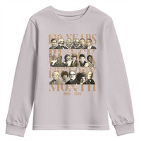 100 Years Of Black History Month Youth Sweatshirt African American Historical Figures