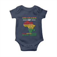 100 Years Of Black History Month Baby Onesie Centennial Of Black Culture