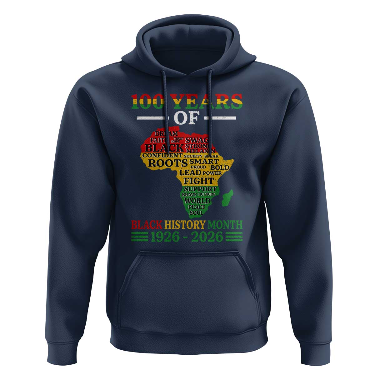 100 Years Of Black History Month Hoodie Centennial Of Black Culture