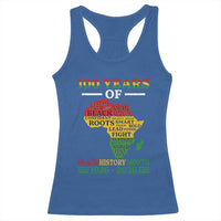 100 Years Of Black History Month Racerback Tank Top Centennial Of Black Culture