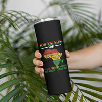 100 Years Of Black History Month Skinny Tumbler Centennial Of Black Culture
