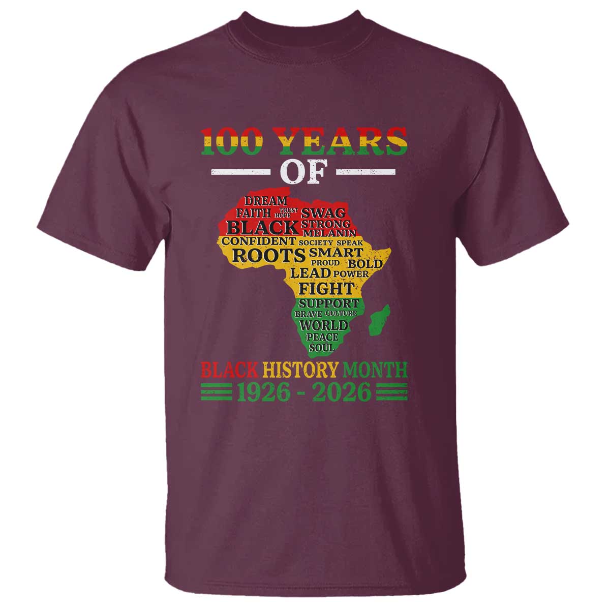 100 Years Of Black History Month T Shirt Centennial Of Black Culture