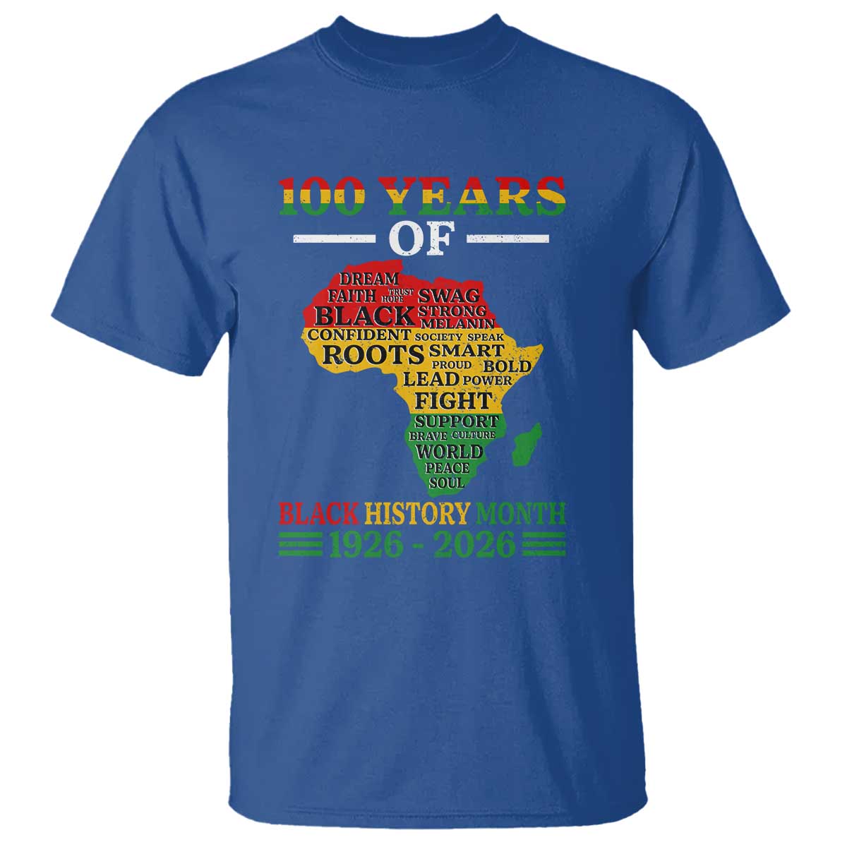 100 Years Of Black History Month T Shirt Centennial Of Black Culture
