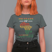 100 Years Of Black History Month T Shirt For Women Centennial Of Black Culture