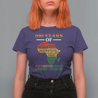 100 Years Of Black History Month T Shirt For Women Centennial Of Black Culture