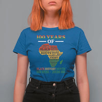 100 Years Of Black History Month T Shirt For Women Centennial Of Black Culture