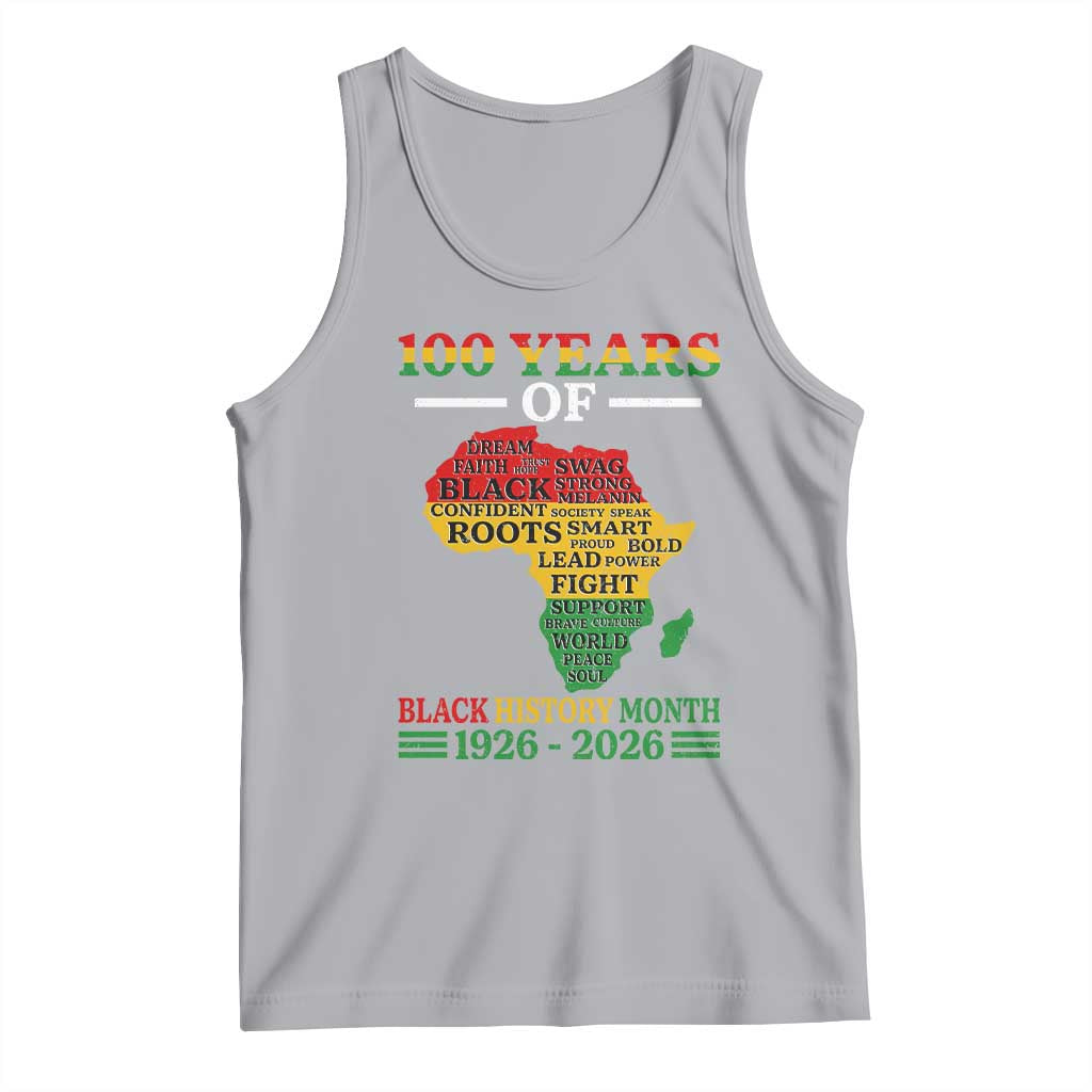 100 Years Of Black History Month Tank Top Centennial Of Black Culture