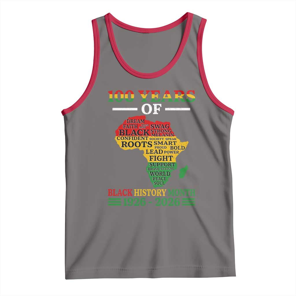 100 Years Of Black History Month Tank Top Centennial Of Black Culture