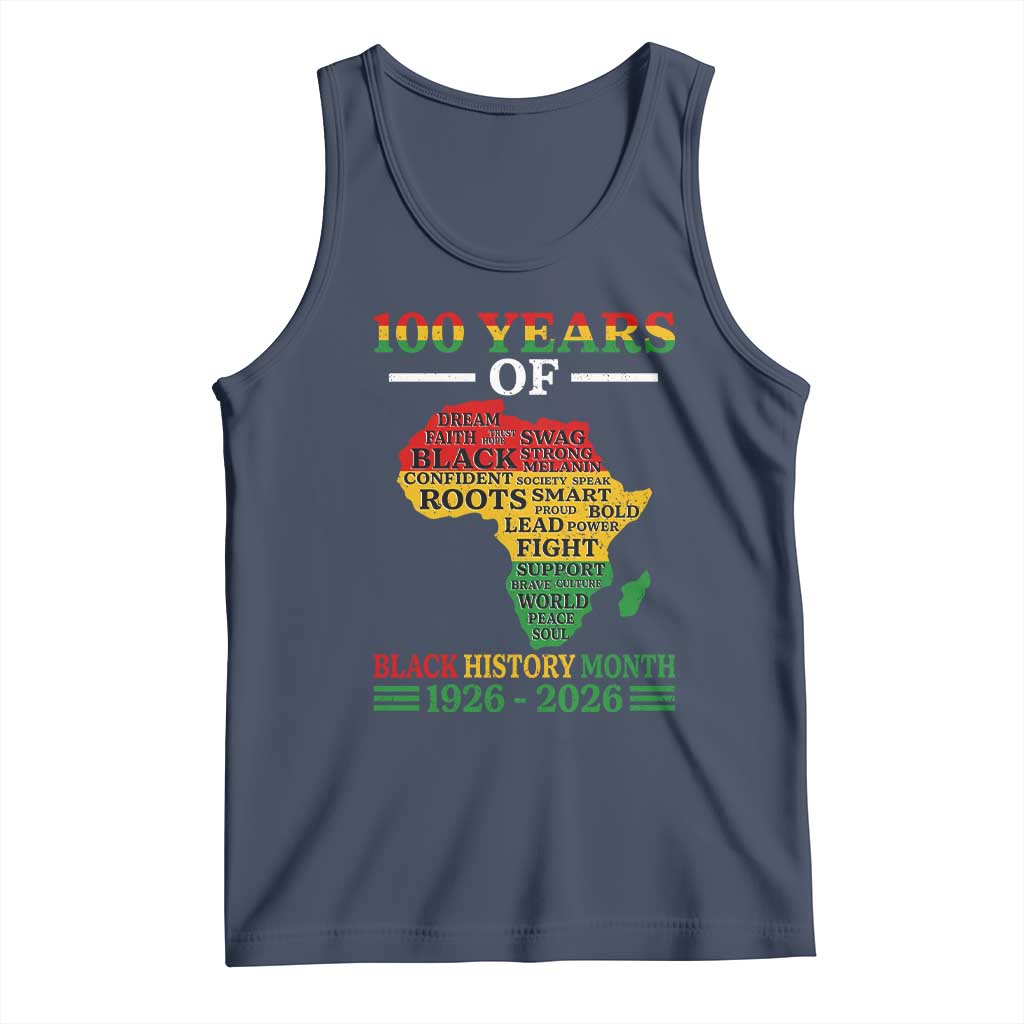 100 Years Of Black History Month Tank Top Centennial Of Black Culture