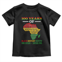 100 Years Of Black History Month Toddler T Shirt Centennial Of Black Culture