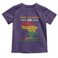 100 Years Of Black History Month Toddler T Shirt Centennial Of Black Culture