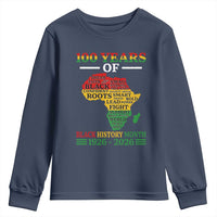100 Years Of Black History Month Youth Sweatshirt Centennial Of Black Culture