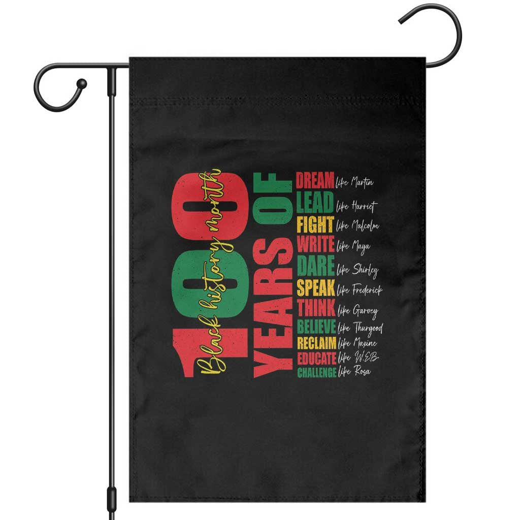 100 Years Of Black History Garden Flag African American Historical Figures African American Teacher