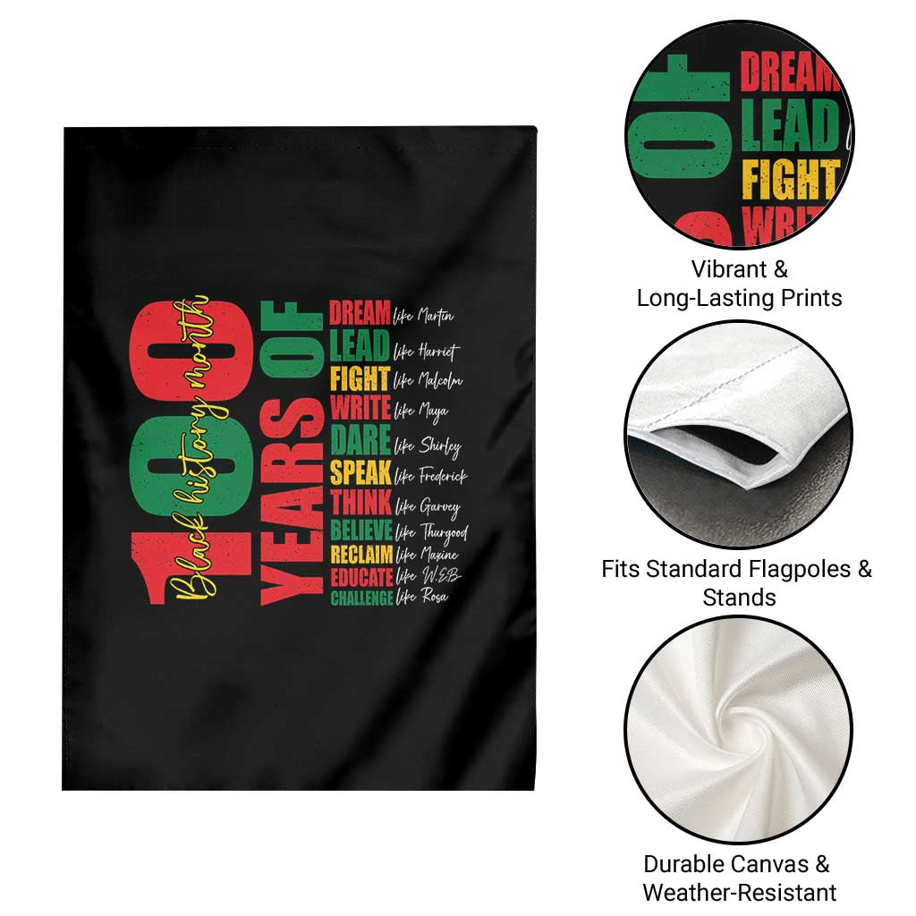 100 Years Of Black History Garden Flag African American Historical Figures African American Teacher