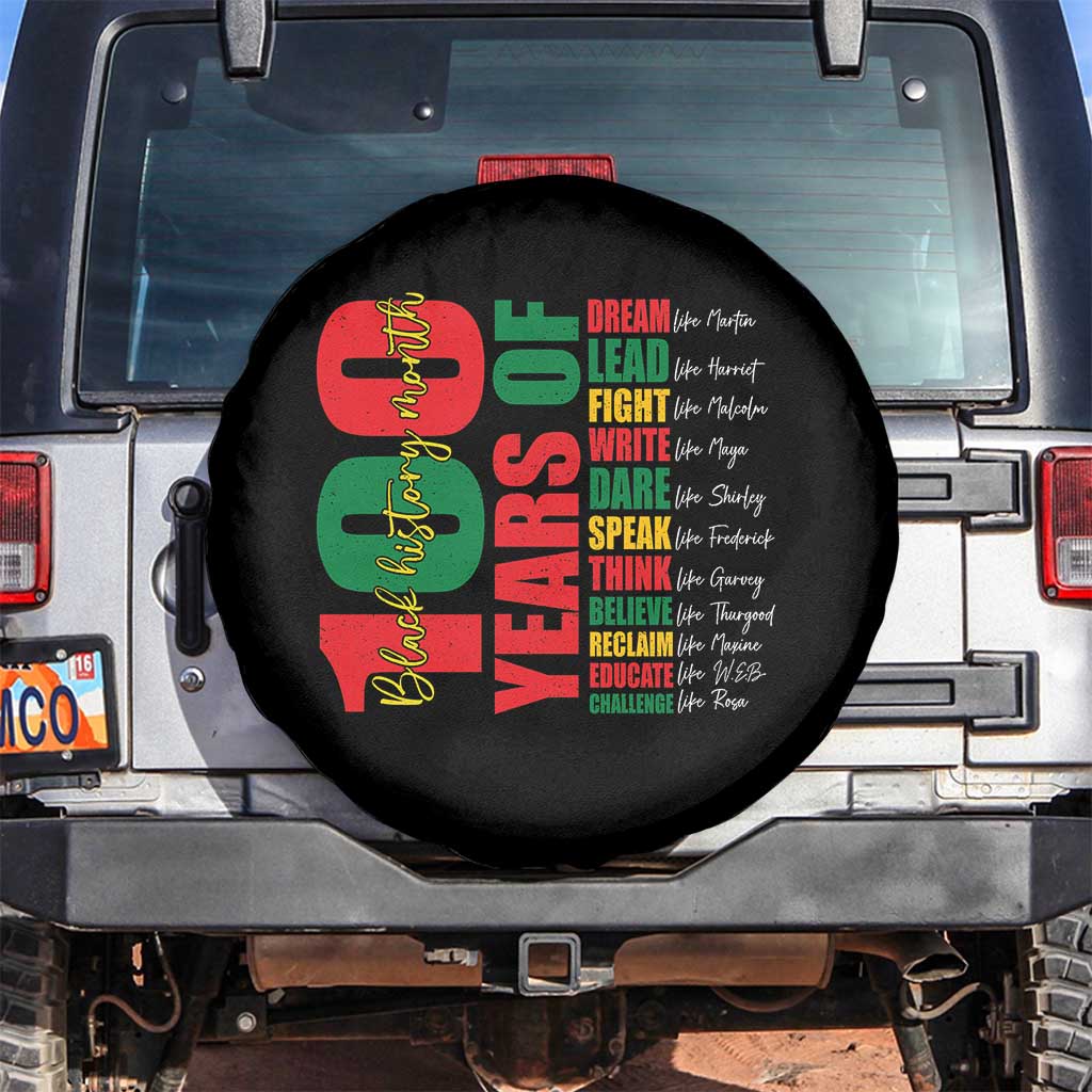 100 Years Of Black History Spare Tire Cover African American Historical Figures African American Teacher