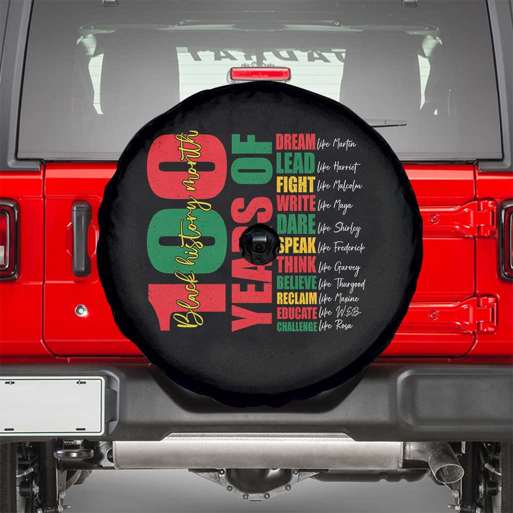 100 Years Of Black History Spare Tire Cover African American Historical Figures African American Teacher