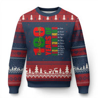 100 Years Of Black History Ugly Christmas Sweater African American Historical Figures African American Teacher