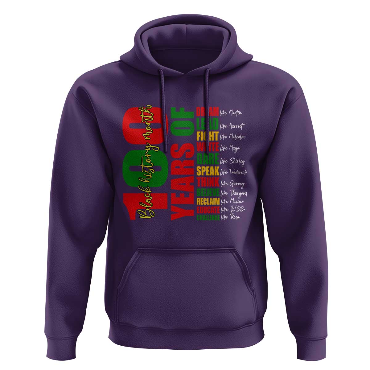 100 Years Of Black History Hoodie African American Historical Figures African American Teacher