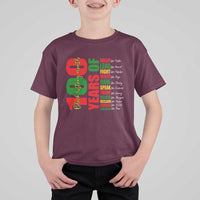 100 Years Of Black History T Shirt For Kid African American Historical Figures African American Teacher