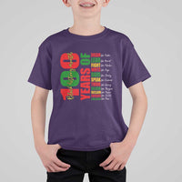 100 Years Of Black History T Shirt For Kid African American Historical Figures African American Teacher
