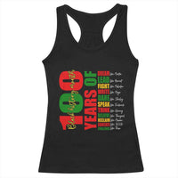 100 Years Of Black History Racerback Tank Top African American Historical Figures African American Teacher