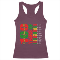 100 Years Of Black History Racerback Tank Top African American Historical Figures African American Teacher