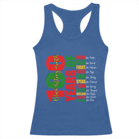 100 Years Of Black History Racerback Tank Top African American Historical Figures African American Teacher