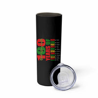 100 Years Of Black History Skinny Tumbler African American Historical Figures African American Teacher
