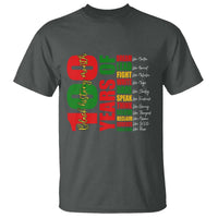 100 Years Of Black History T Shirt African American Historical Figures African American Teacher