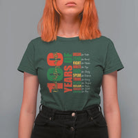 100 Years Of Black History T Shirt For Women African American Historical Figures African American Teacher