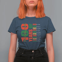 100 Years Of Black History T Shirt For Women African American Historical Figures African American Teacher