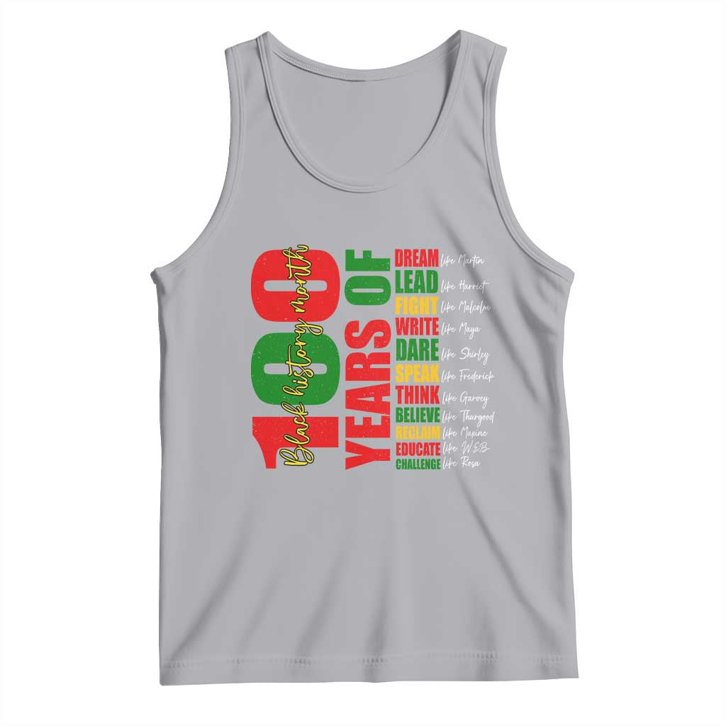 100 Years Of Black History Tank Top African American Historical Figures African American Teacher