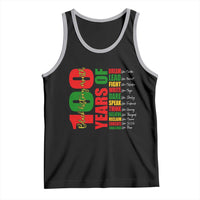 100 Years Of Black History Tank Top African American Historical Figures African American Teacher