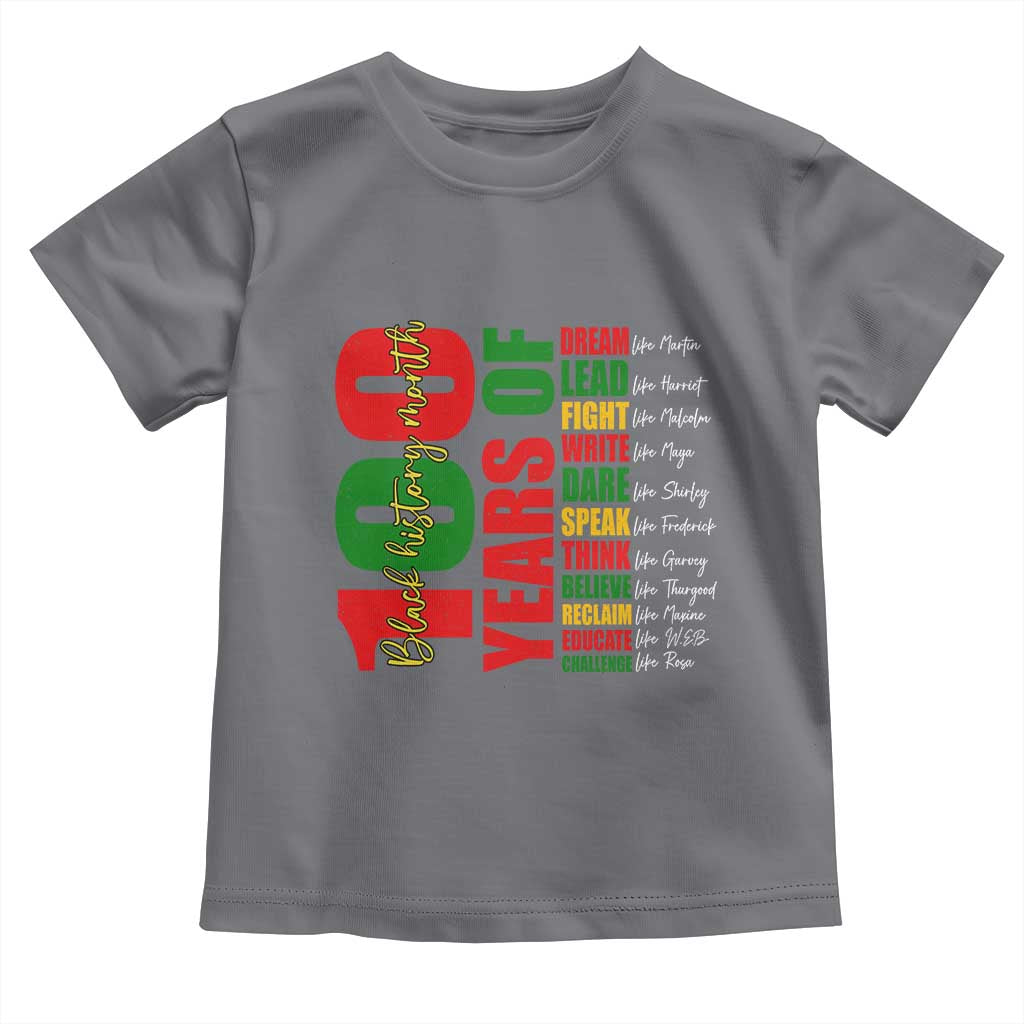 100 Years Of Black History Toddler T Shirt African American Historical Figures African American Teacher