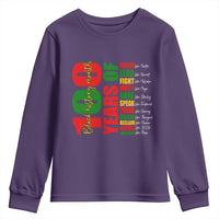 100 Years Of Black History Youth Sweatshirt African American Historical Figures African American Teacher