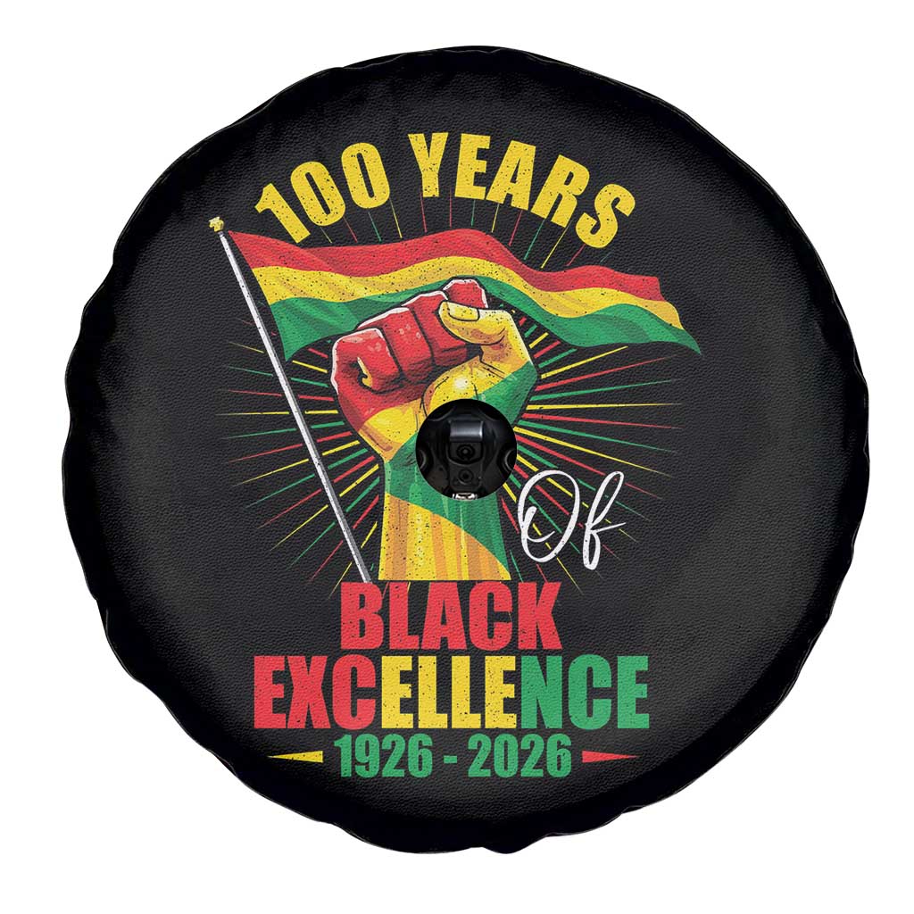 100 Years Of Black Excellence Spare Tire Cover Centennial Black History Month