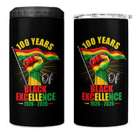 100 Years Of Black Excellence 4 in 1 Can Cooler Tumbler Centennial Black History Month