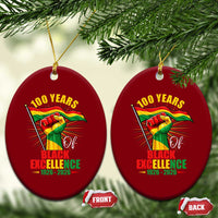 100 Years Of Black Excellence Ceramic Ornament Centennial Black History Month