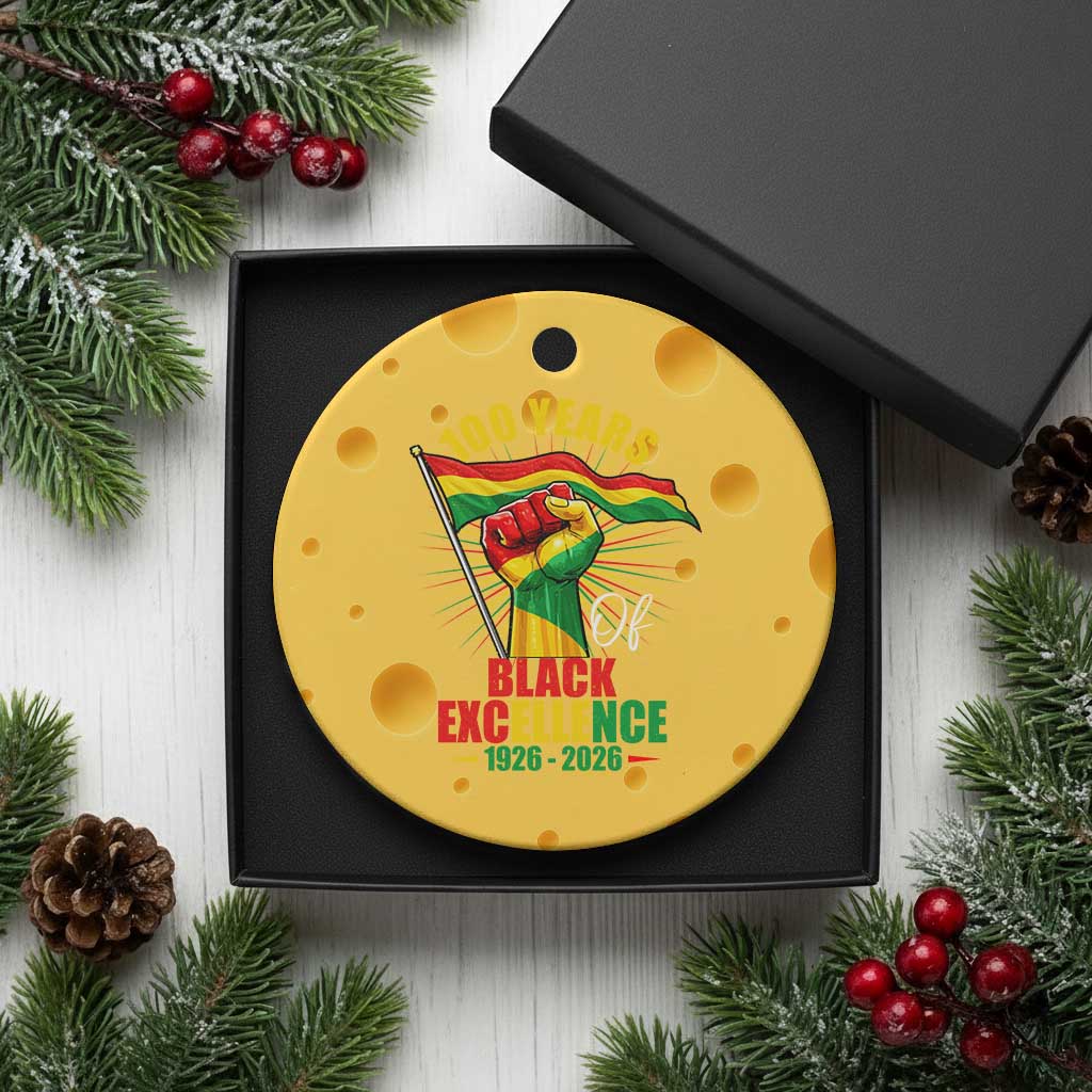 100 Years Of Black Excellence Ceramic Ornament Centennial Black History Month