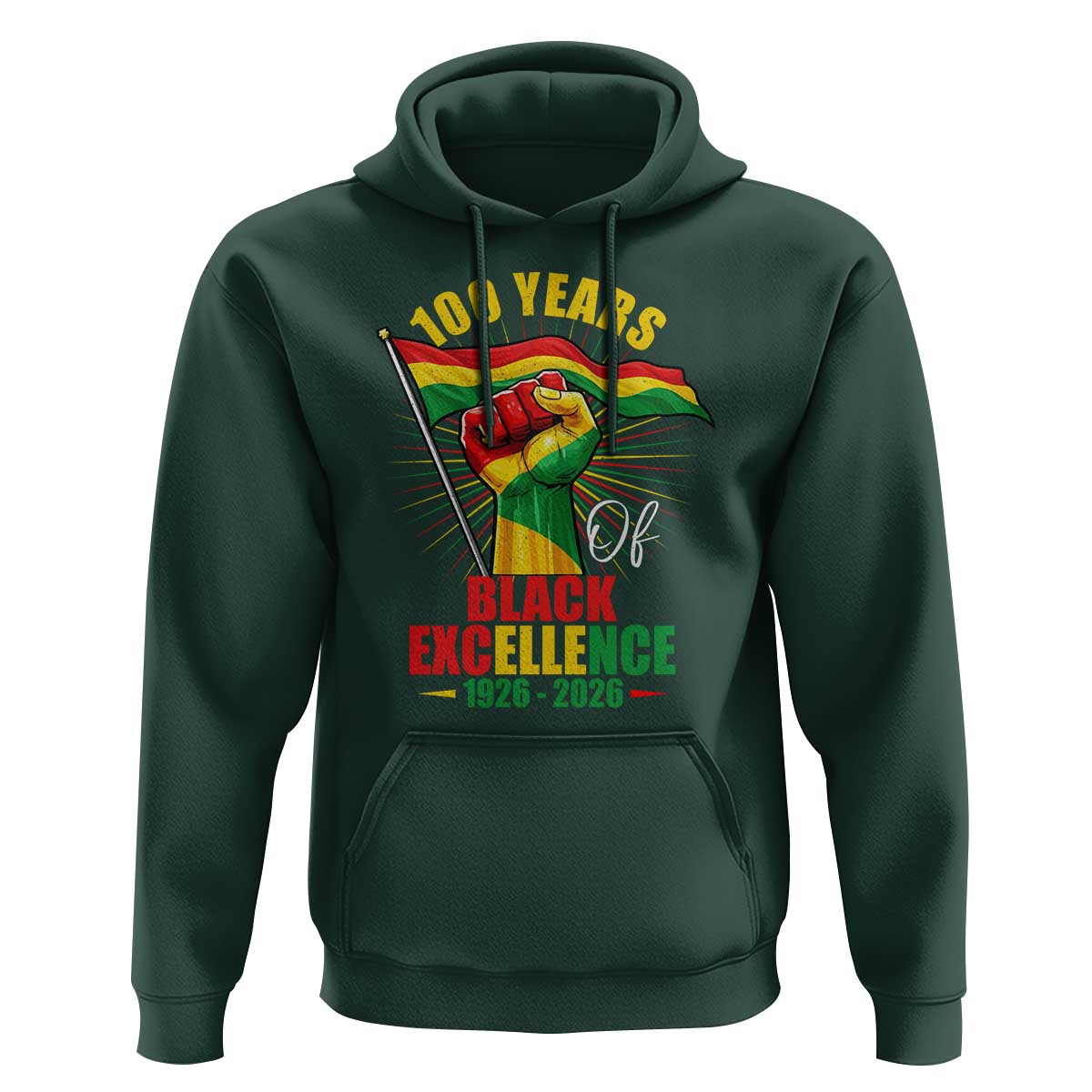 100 Years Of Black Excellence Hoodie Centennial Black History Month